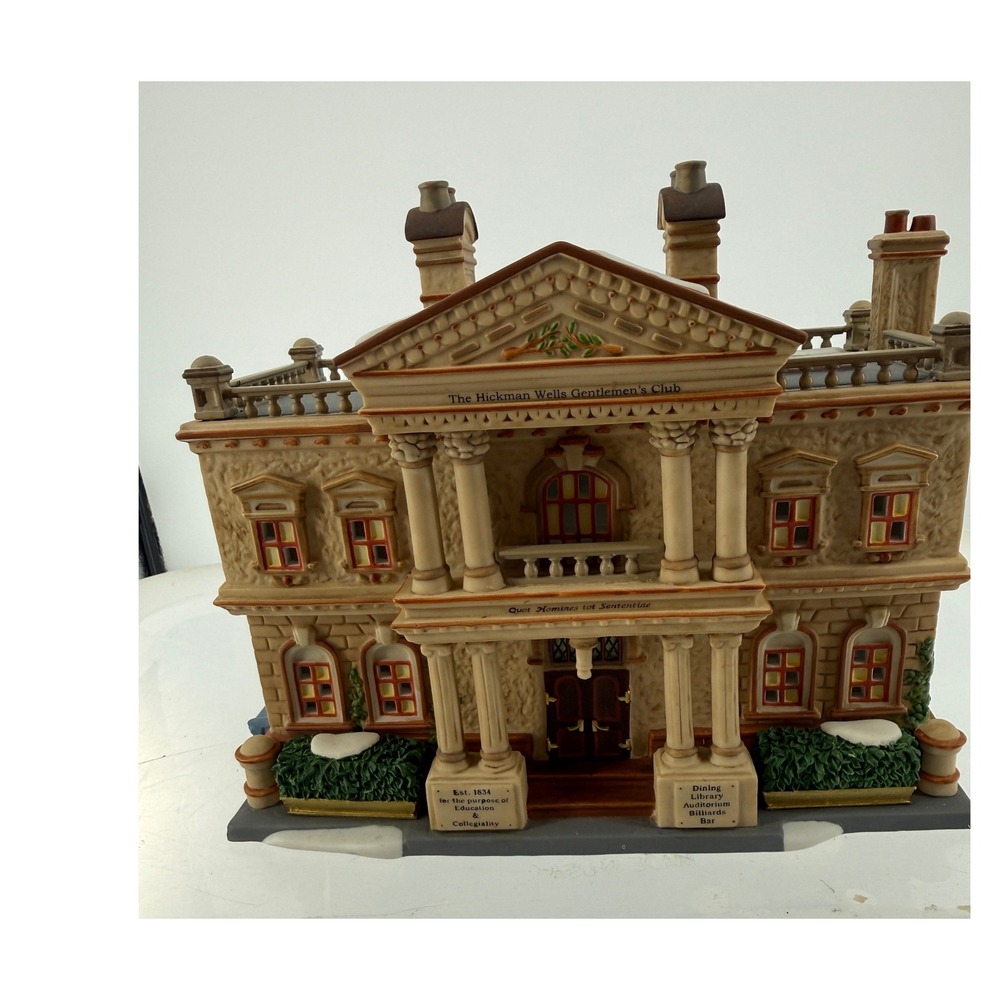 Department 56 Dickens Village Hickman Wells Gentlemen's Club #56.58743 Christmas